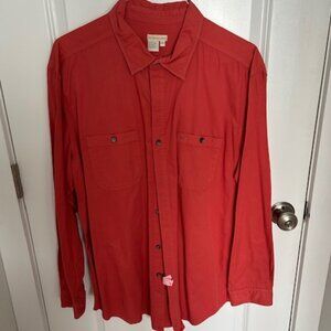 Territory Ahead Men's XL Red Cotton Button Up Shirt